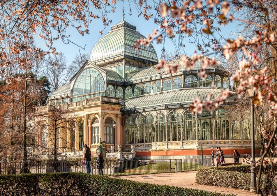 The stunning Palacio de Cristal in Madrid.
