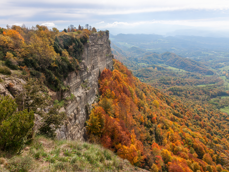 fall foliage of la Garrotxa.