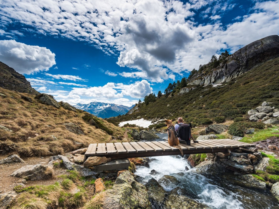 Hiking the mountains of Andorra.