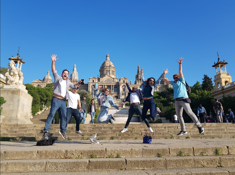 Языковой обмен и прогулка по Монжуику