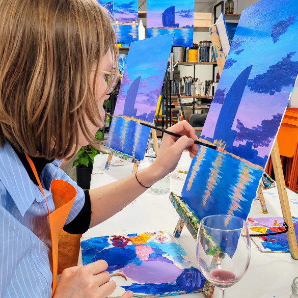 Art&Wine painting class